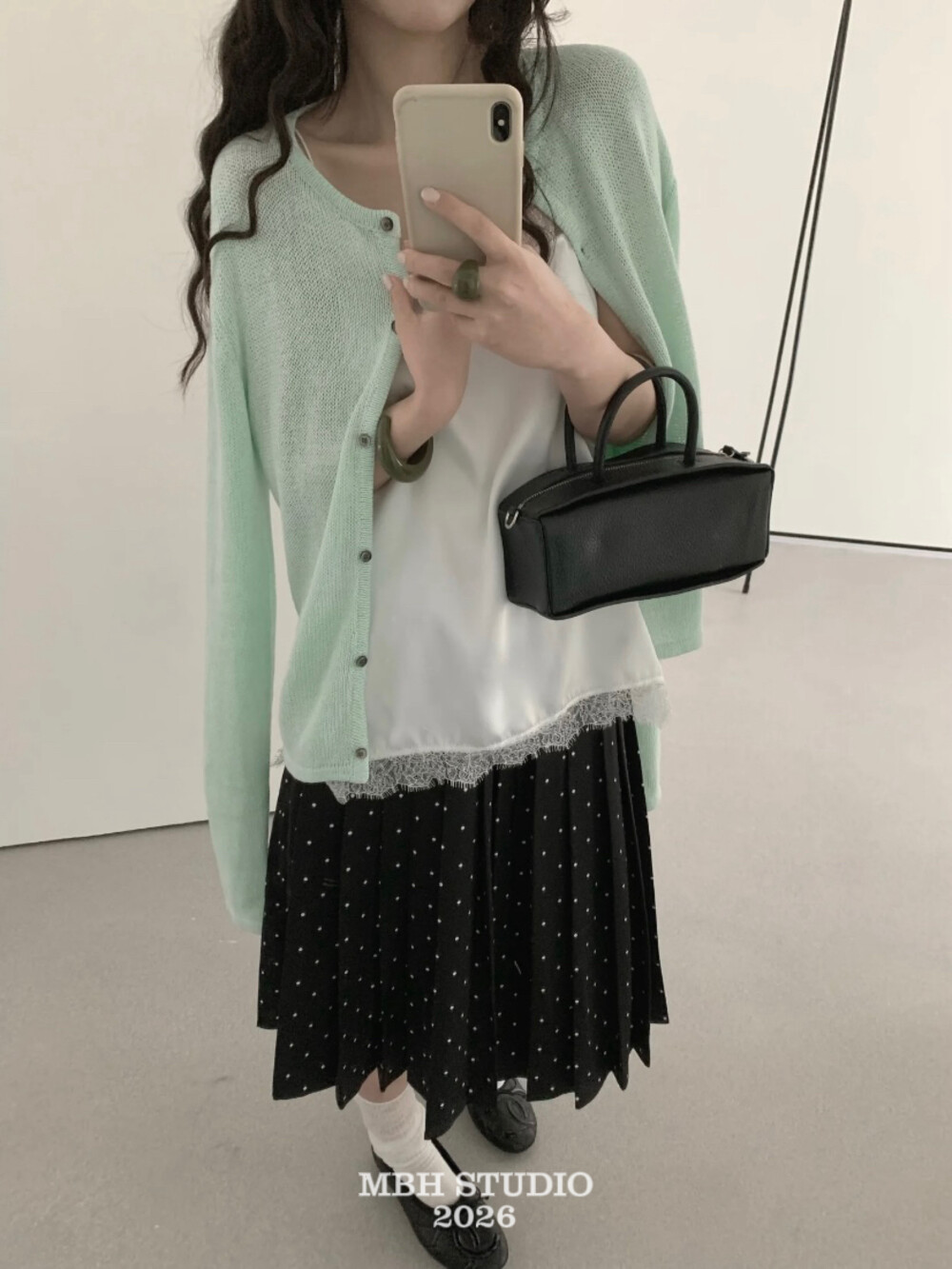 Minimalist First Layer Cowhide Box Bag Leather Casual Handbag for Women - Image 2
