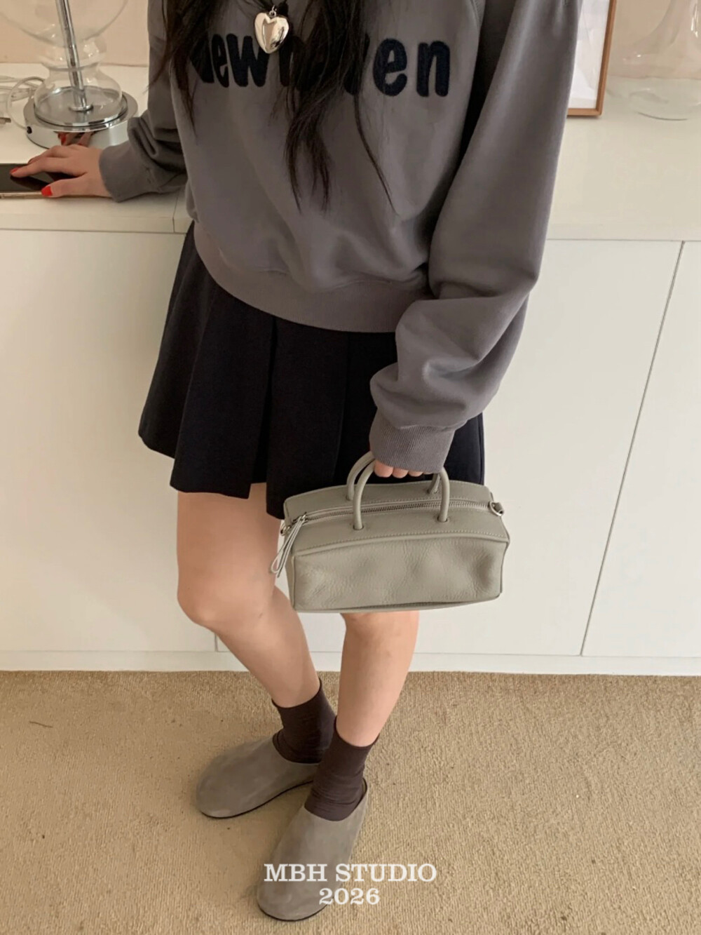 Minimalist First Layer Cowhide Box Bag Leather Casual Handbag for Women - Image 3