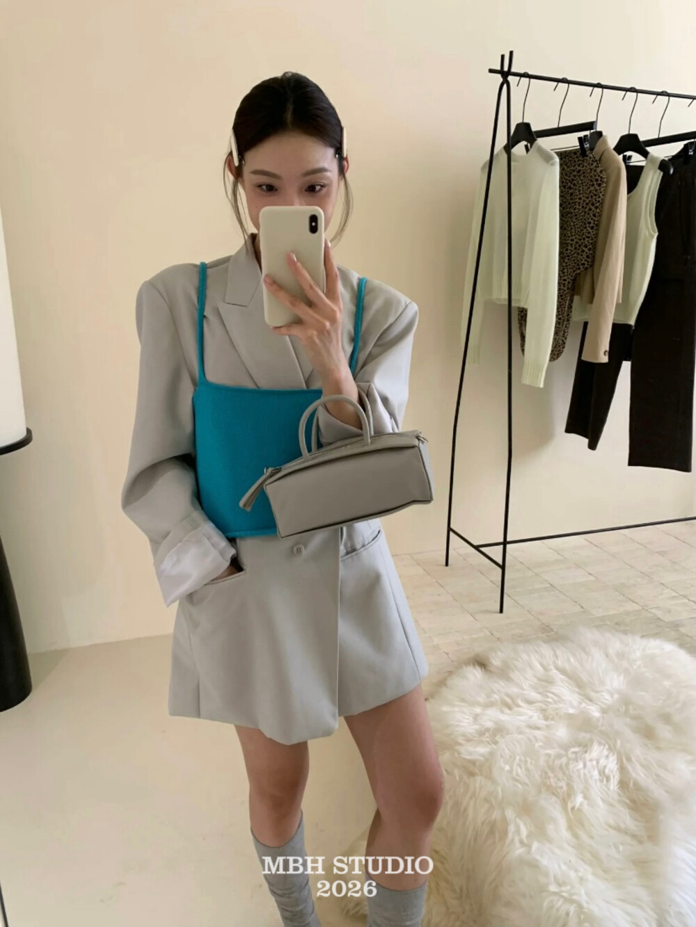 Minimalist First Layer Cowhide Box Bag Leather Casual Handbag for Women