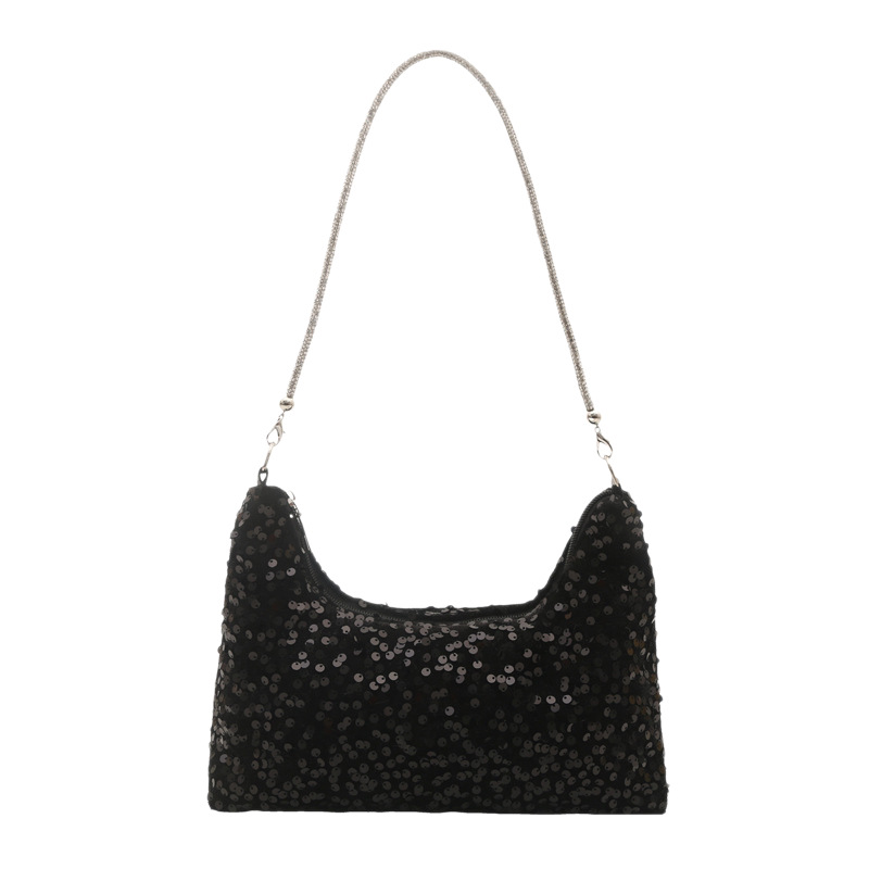 Large Capacity Sequin Bucket Shoulder Bag 2026 Summer Women's Underarm Bag - Image 5