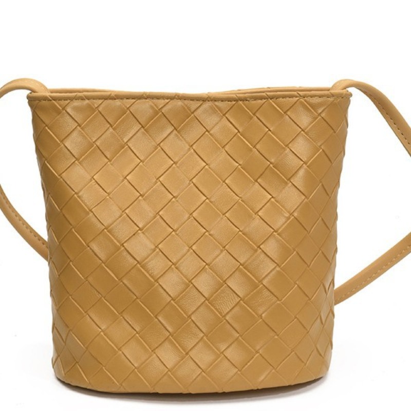 MZ Women's Woven Texture Bucket Bag Crossbody 2026 Summer - Image 5