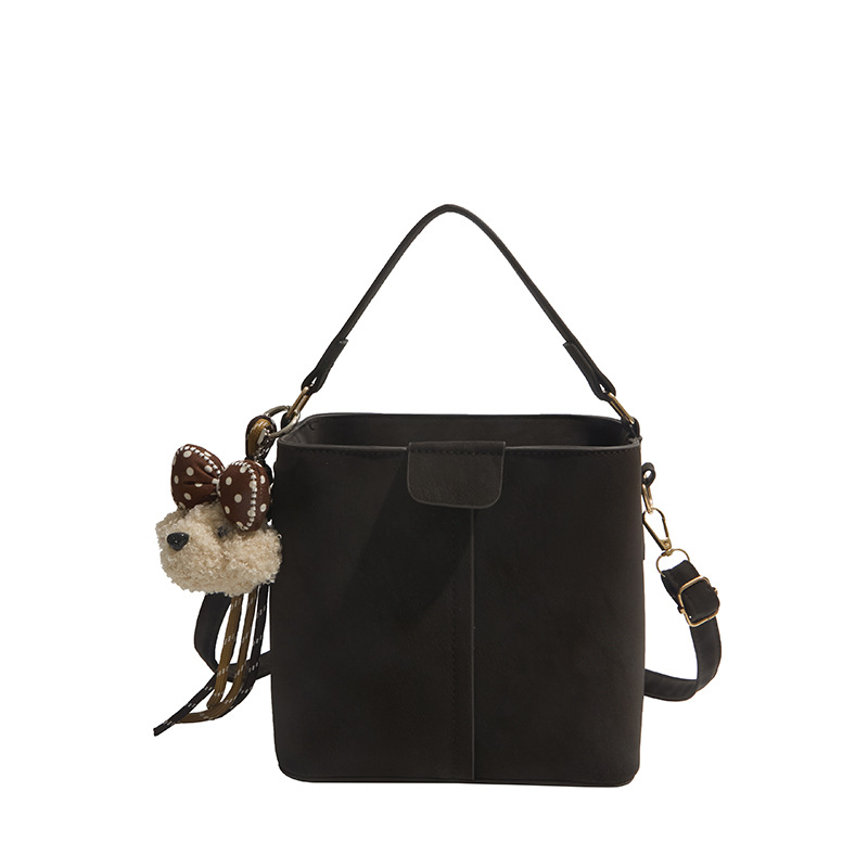 Korean Style Casual Fashion Bucket Bag Women 2026 Spring New High Beauty Simple Crossbody Bag - Image 2