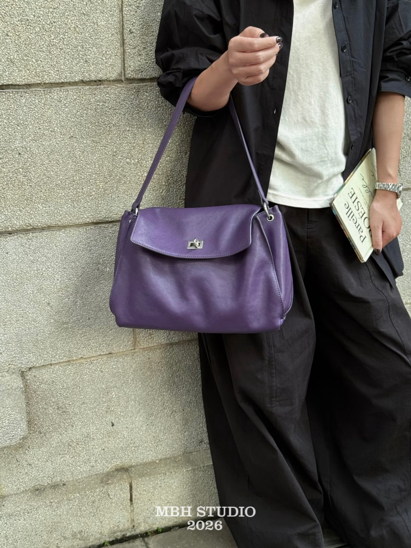 MBH Custom Vegetable-Tanned Hand-Dyed Top-Grain Leather Kelly Tote Large-Capacity Premium Shoulder Bag
